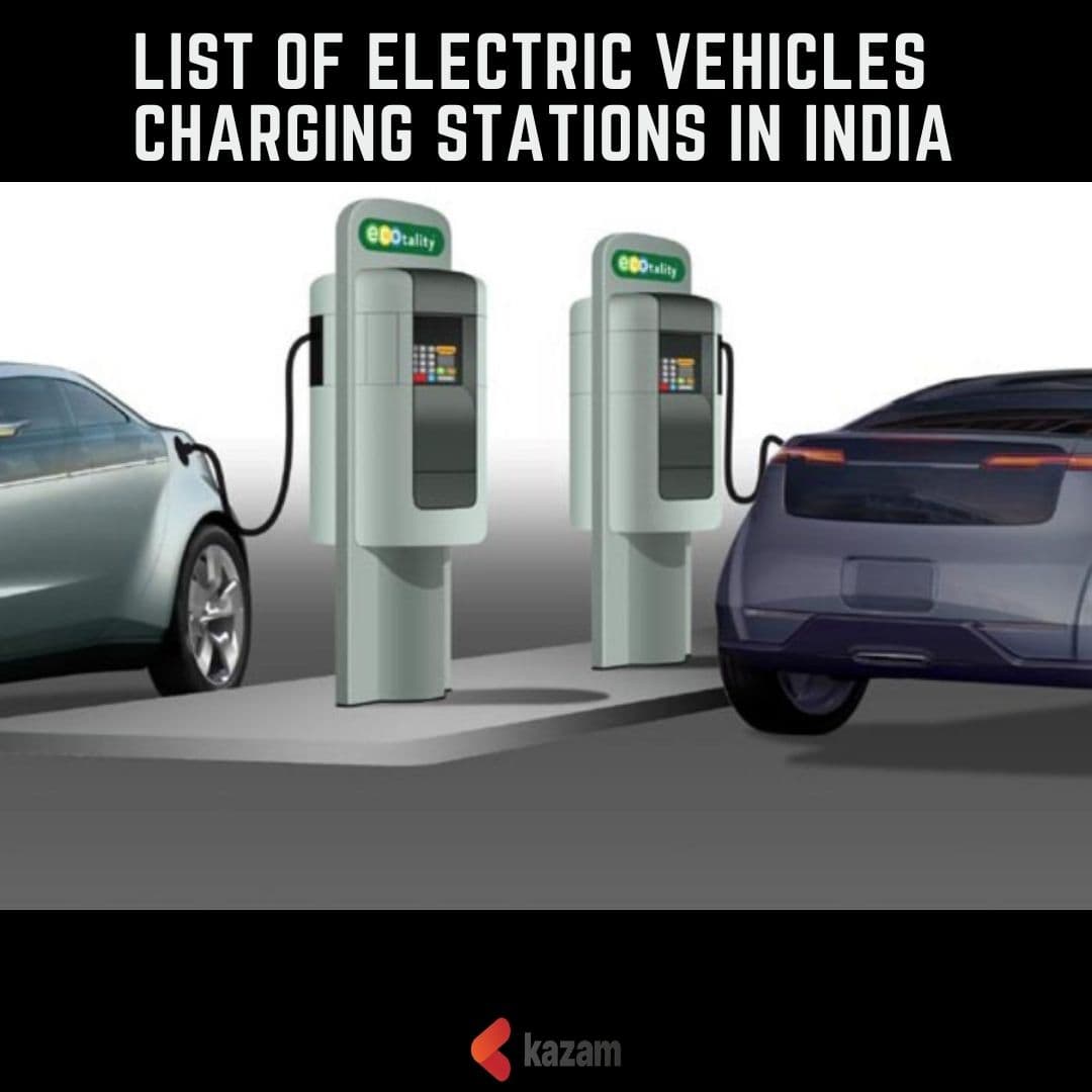 List Of Electric Vehicle Charging Stations In India